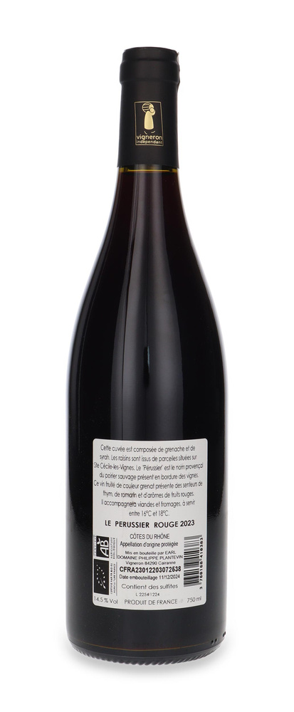 Domaine Philippe Plantevin Le Perussier Cotes du Rhone 2023 / 14,5%/ 0,75l