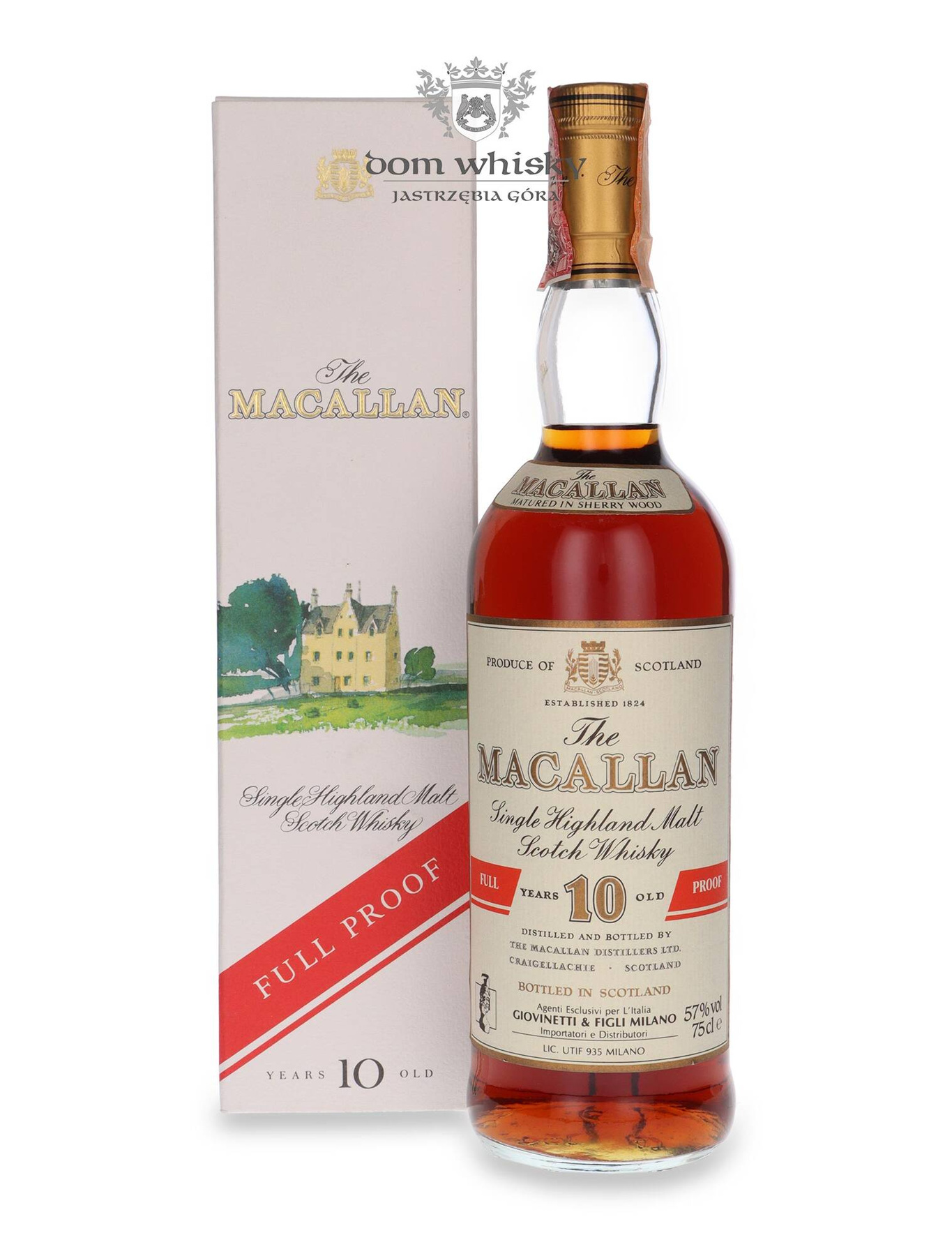 ウイスキー The Macallan 10 Years Old Sherry Wood Macallan 10YO Full Proof Sherry Wood 57% 0.75l Speyside Whisky