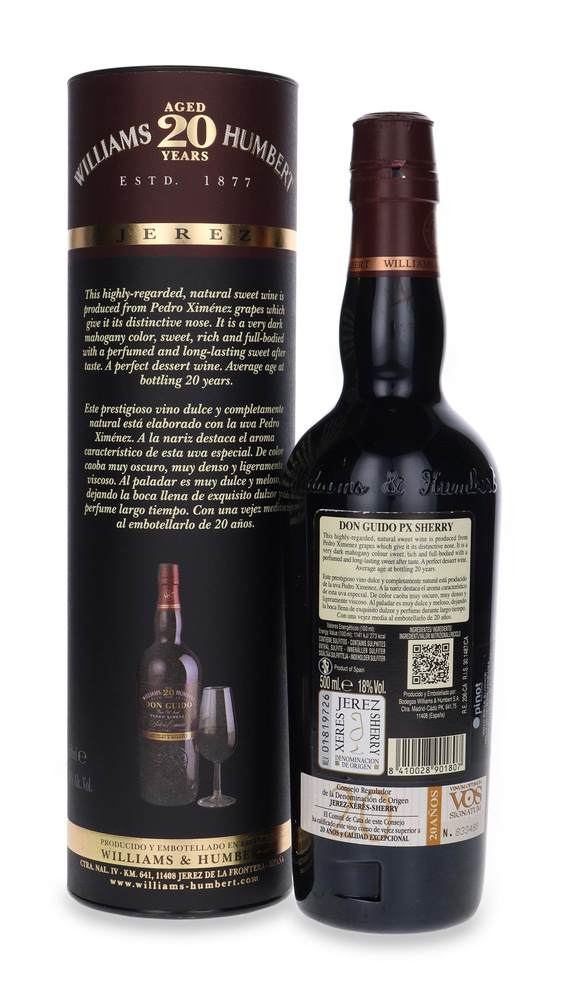 Don Guido Pedro Ximenez Sherry 20 years old / 18% / 0.5l
