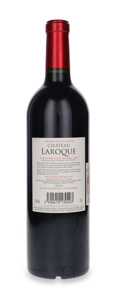 Chateau Laroque Saint-Emilion Grand Cru Grand Cru Classe 2016 /14% / 0,75l