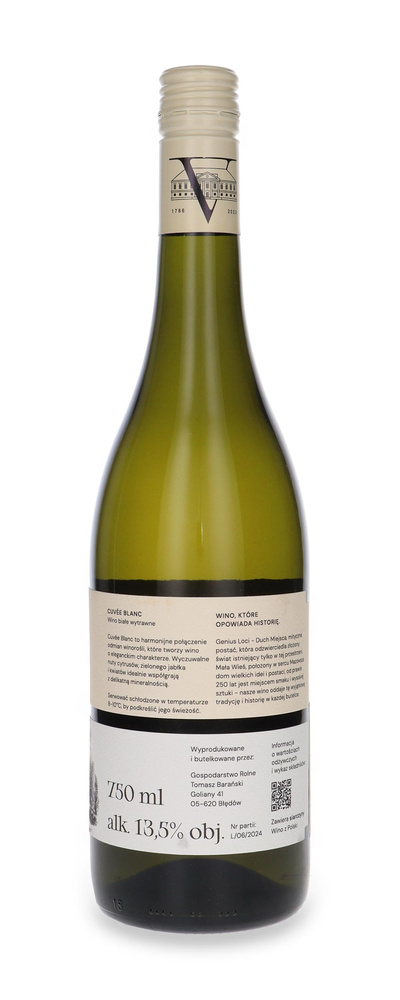 Cuvee Blanc 2024 Winnica Pałac Mała Wieś /13,5% /0,75l