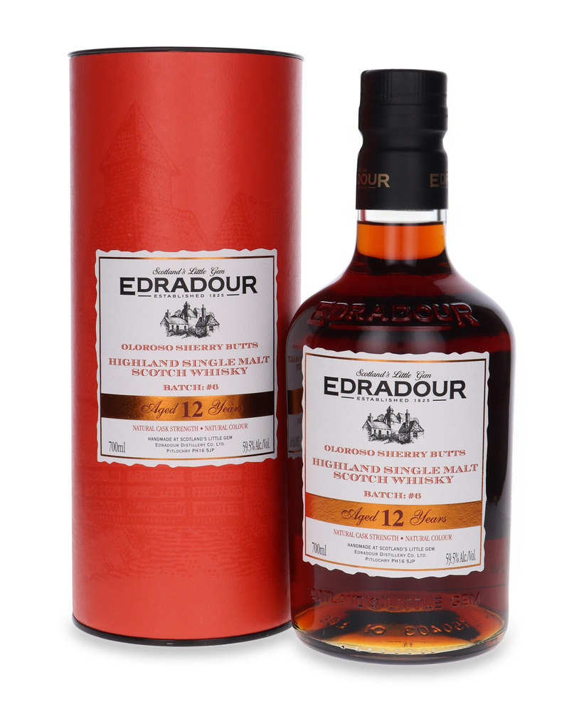 Edradour 12-letni Oloroso Sherry Butts, Batch # 6 / 59,5% / 0,7l
