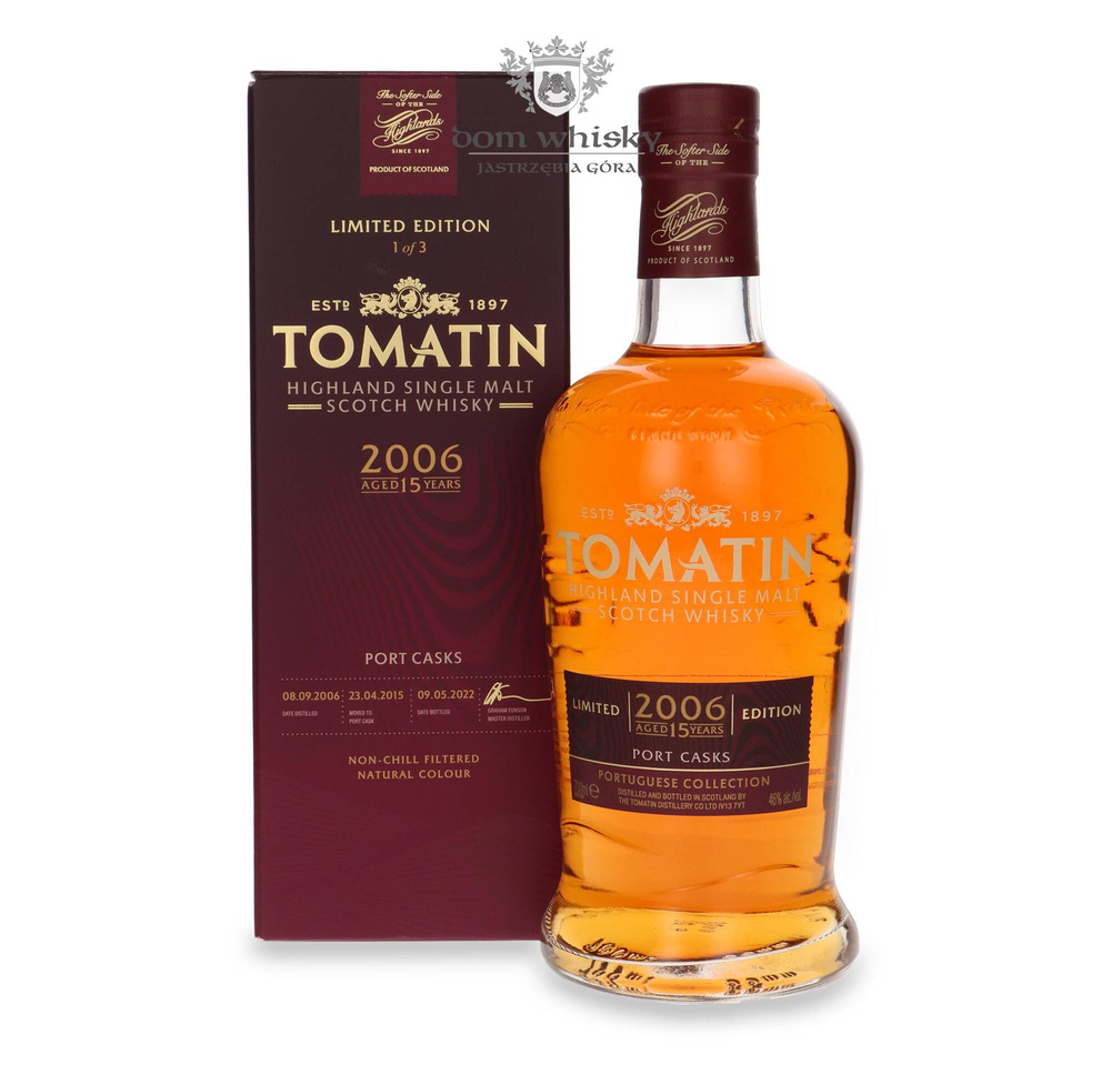 Tomatin 15-letni (D.2006, B.2022) Port Casks / 46% / 0,7l	