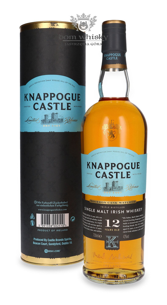 Knappogue Castle 12-year-old Bourbon Cask / 43%/ 0.7l