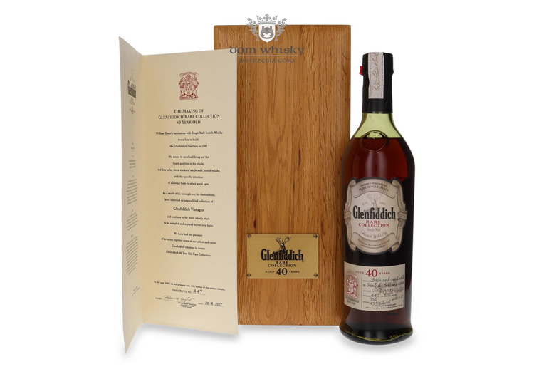 Glenfiddich 40-letni, Rare Collection (Bottled 2007) 43,5% / 0,7