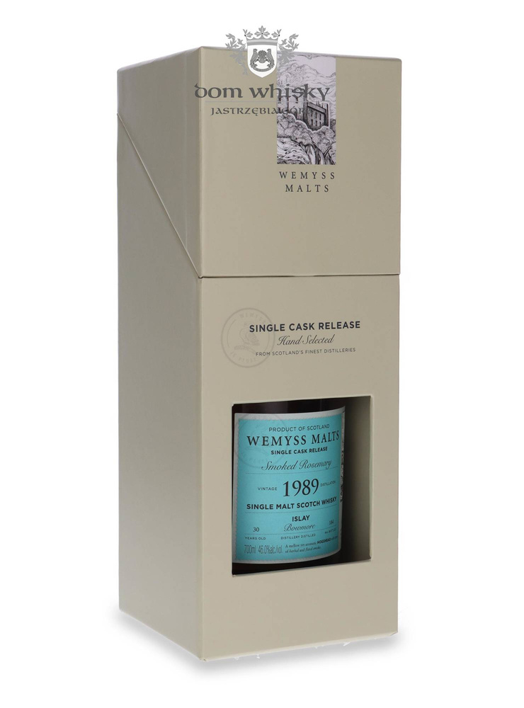 Bowmore 1989, 30-year-old Smoked Rosemary, Wemyss Malts / 46%/ 0.7l