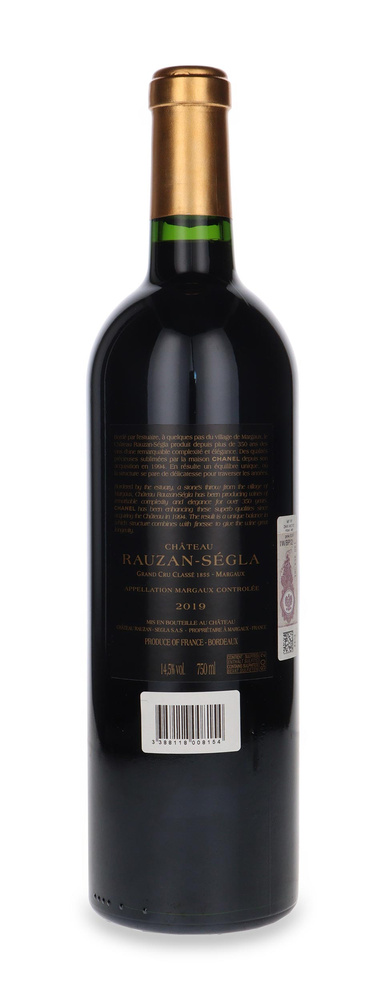 Chateau Rauzan-Segla Margaux Grand Cru Classe 2019 /14,5% / 0,75l