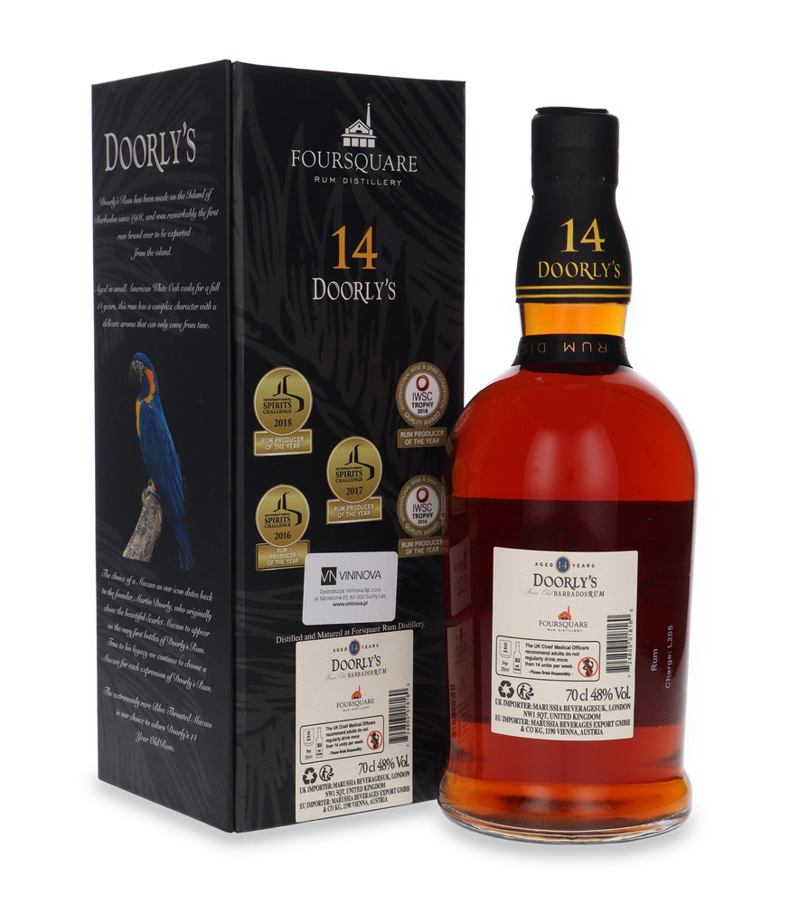 Doorly's 14-letni Fine Old Barbados Rum / 48% / 0,7l