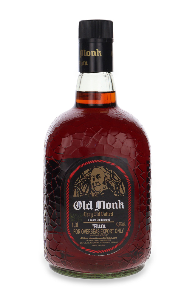 Old Monk Rum 7-letni /uszkodzona etykieta / 42,8% / 1,0l
