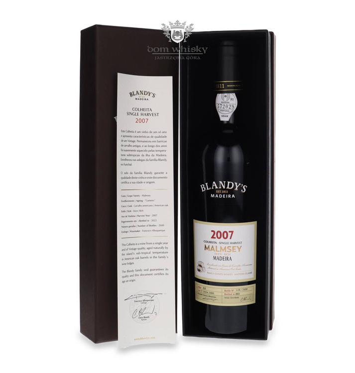  Blandy's 2007 Malmsey Madeira / 20%/ 0,75l