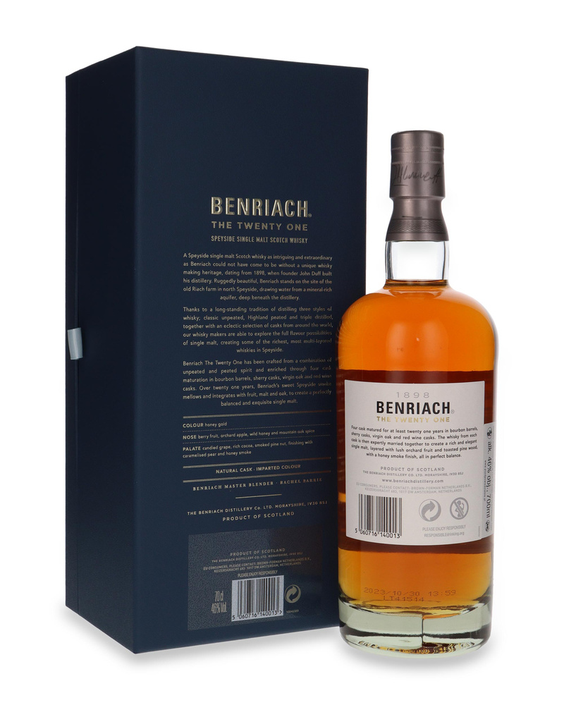 BenRiach 21 Year Old (The Twenty One) Four Cask Matured / 46% / 0.7l