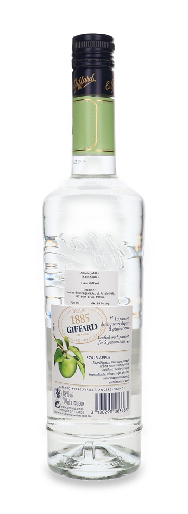 Likier Giffard Zielone Jabłko (Sour Apple) 18% 0,7L