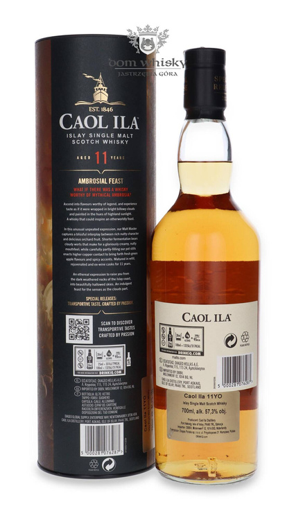 Caol Ila 11-letnia, Ambrosial Feast, 2024 Special Release / 57,3% / 0,7l	