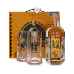 La Su Box Mango Gin+ szklanki /43% / 0,7l