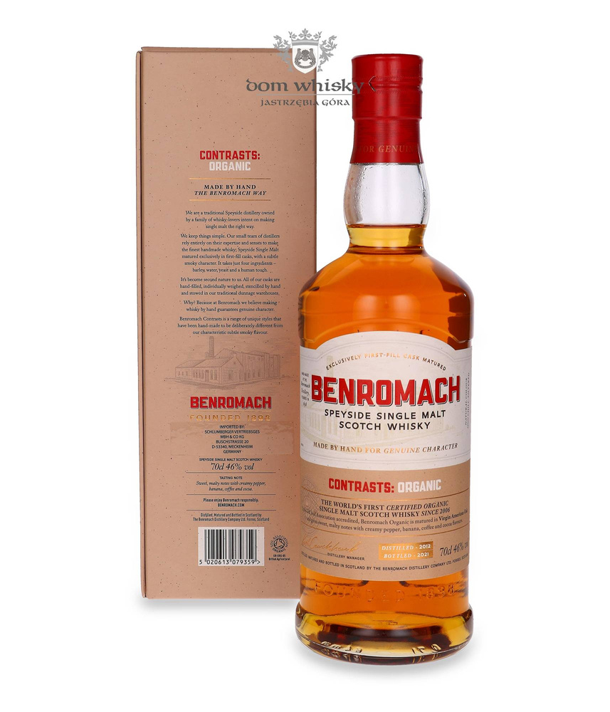 Benromach Contrasts: Organic (D.2012 B.2021) / 46% / 0.7l