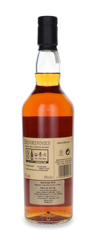 Benrinnes 15-letni, Flora & Fauna / 43% / 0,7l