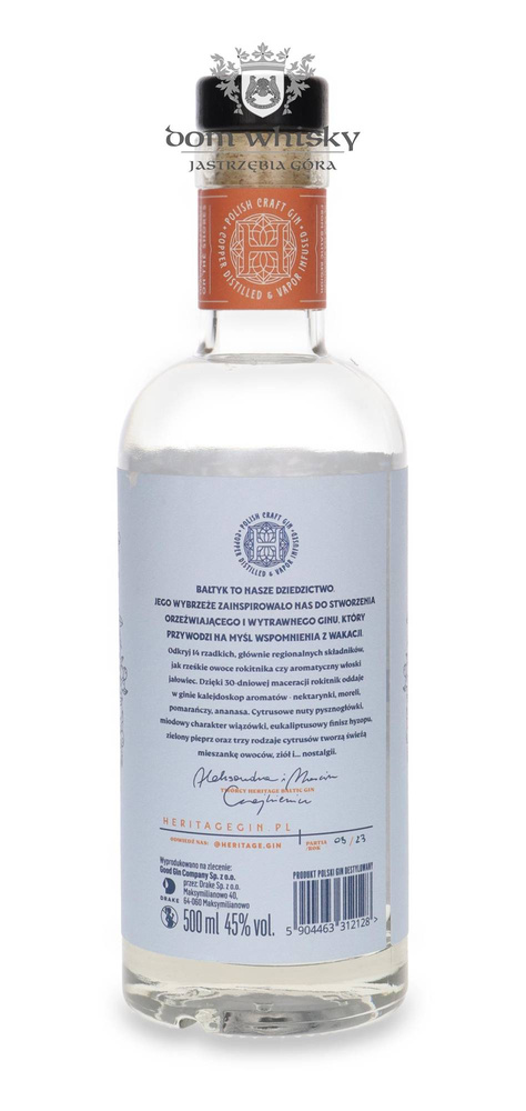 Heritage Baltic Gin / Poland / 45% / 0.5l