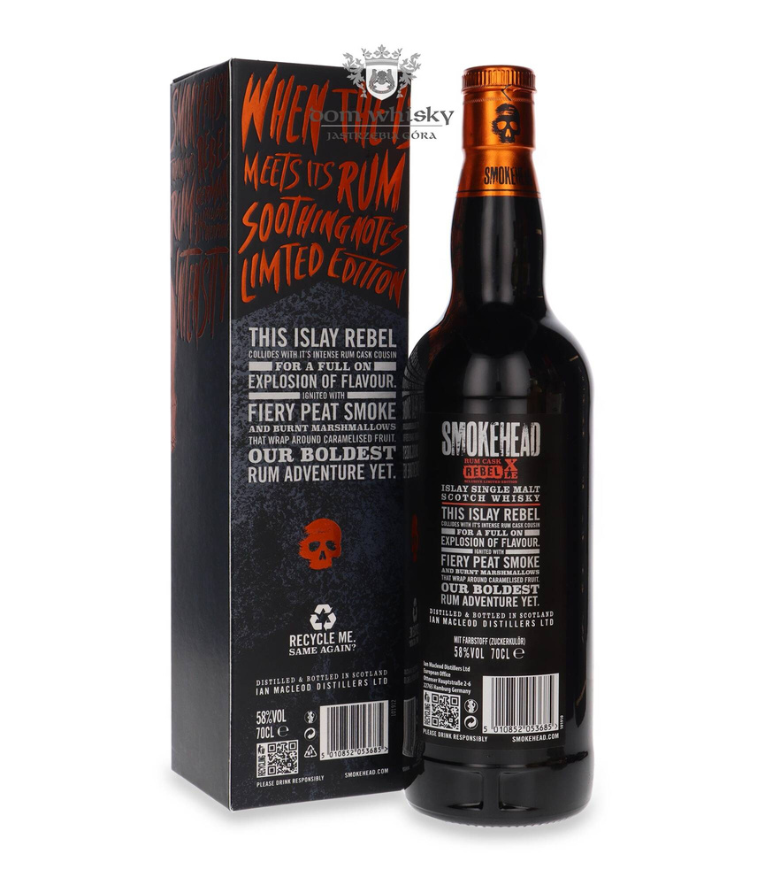 Smokehead Rum Cask Rebel XLE / 58% / 0.7l