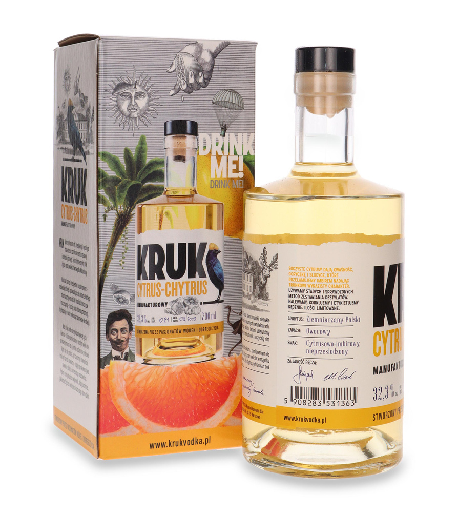 Wódka Kruk Cytrus-Chytrus /karton/ 32,3% / 0,7l