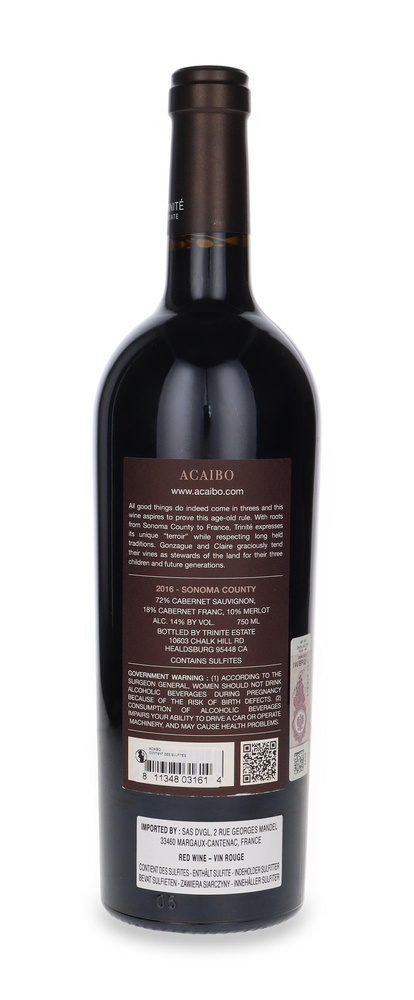 Trinite Estate Acaibo 2016 / 14% / 0.75 L