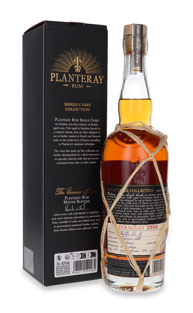 Rum Planteray Paraguay 2018 /48,9% /0,7l