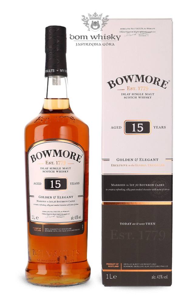 Bowmore Golden &amp; Elegant 15-year-old /43%/ 1.0l