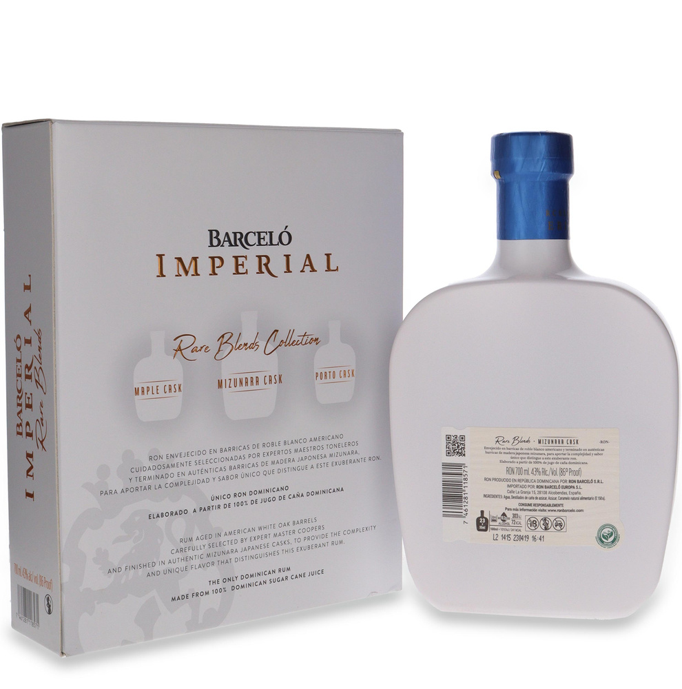 Ron Barcelo Imperial Rare Blends Mizunarra Cask /bez opakowania / 43% / 0,7l