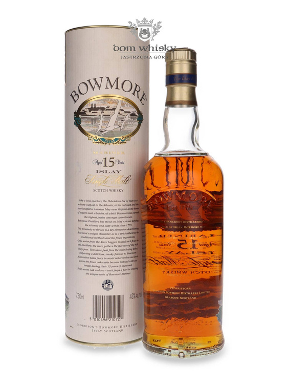 Bowmore Mariner, 15-letni (Screen Printed Label) Tuba / 43% / 0,75l