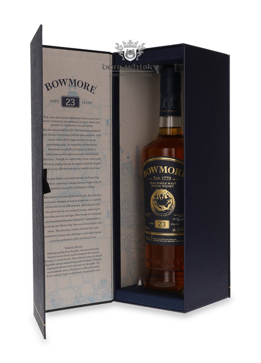 Bowmore No Corners to Hide 23-letni (Design by Frank Quitely) / 51,5% / 0,7l	