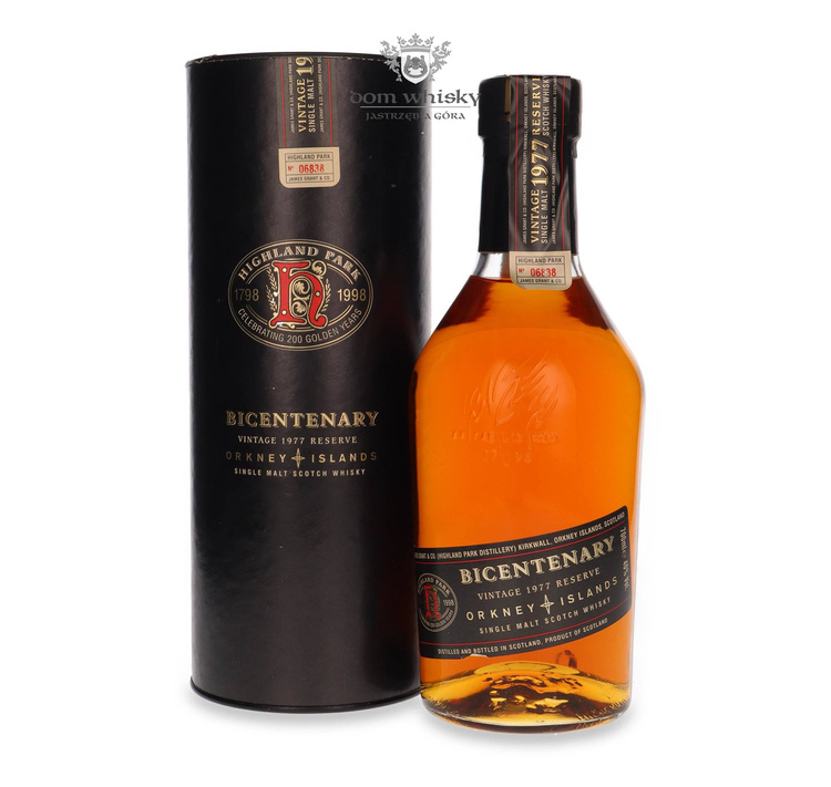 Highland Park 1977 Bicentenary Vintage Reserve / 40% / 0,7l