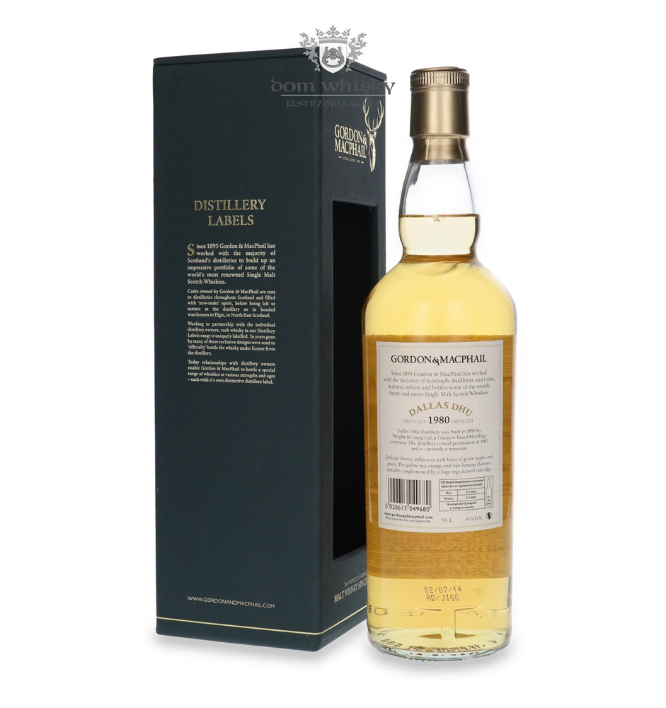 Dallas Dhu 1980 (Bottled 2014) Gordon & MacPhail / 43%/ 0,7l