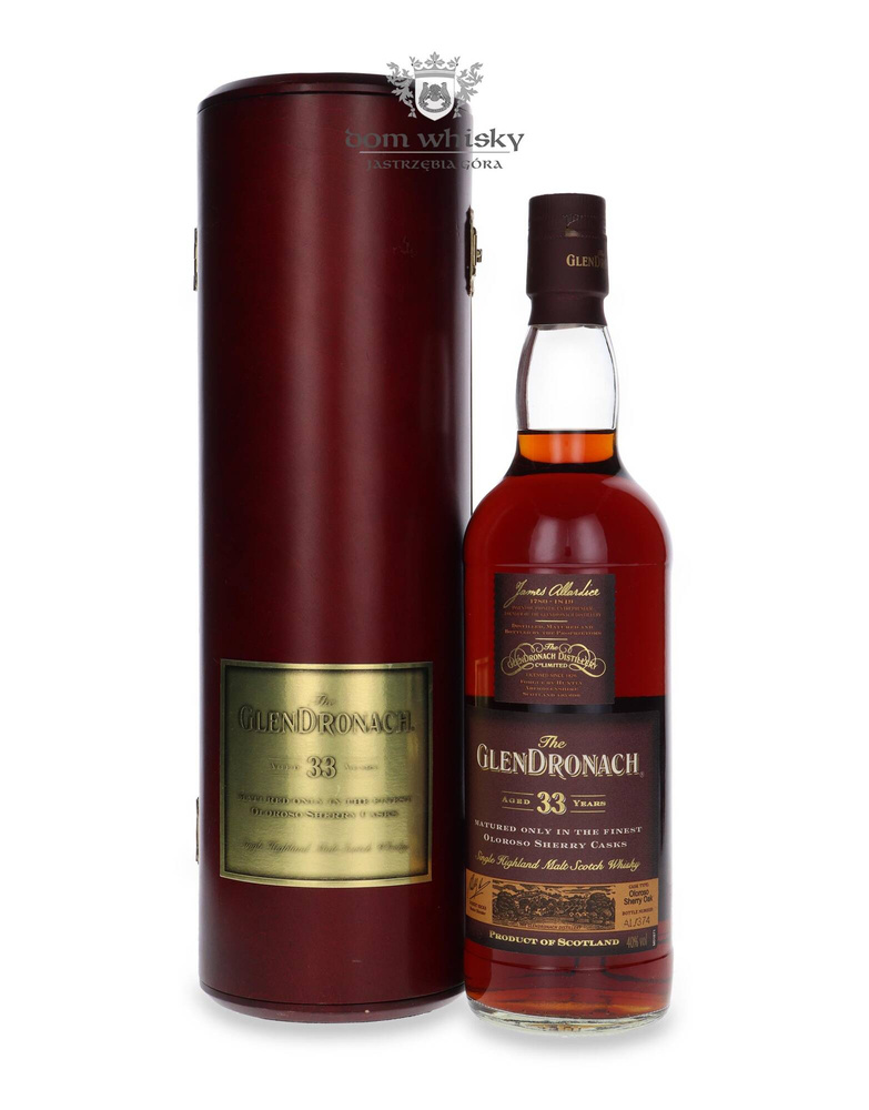 GlenDronach 33-year-old Matured in Oloroso Sherry Casks / 40% / 0.7l