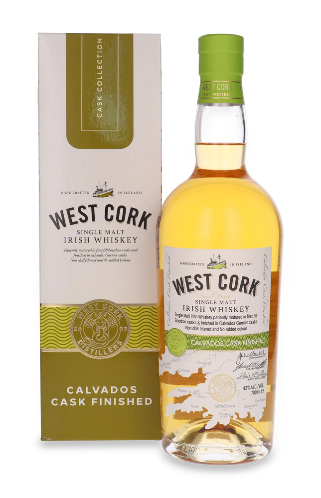 West Cork Single Malt Calvados Cask Finished /karton/ 43%/ 0,7l