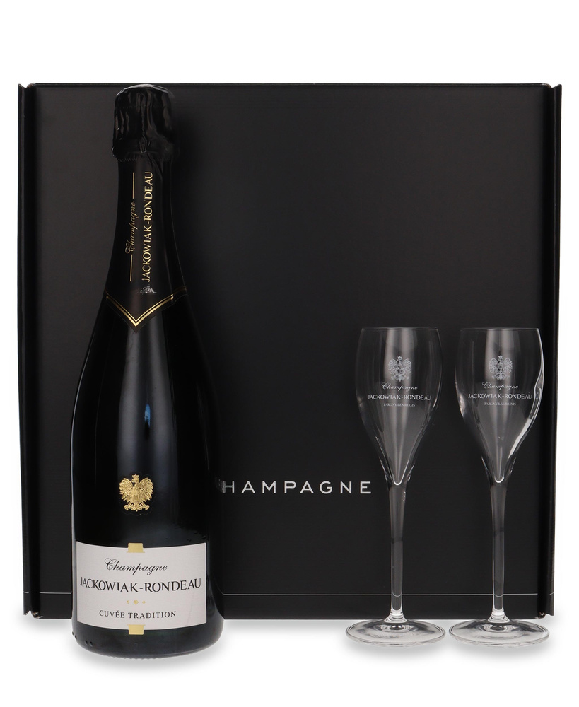 Jackowiak-Rondeau Brut Premier Cru Champagne + 2 glasses / 12% / 0.75 L