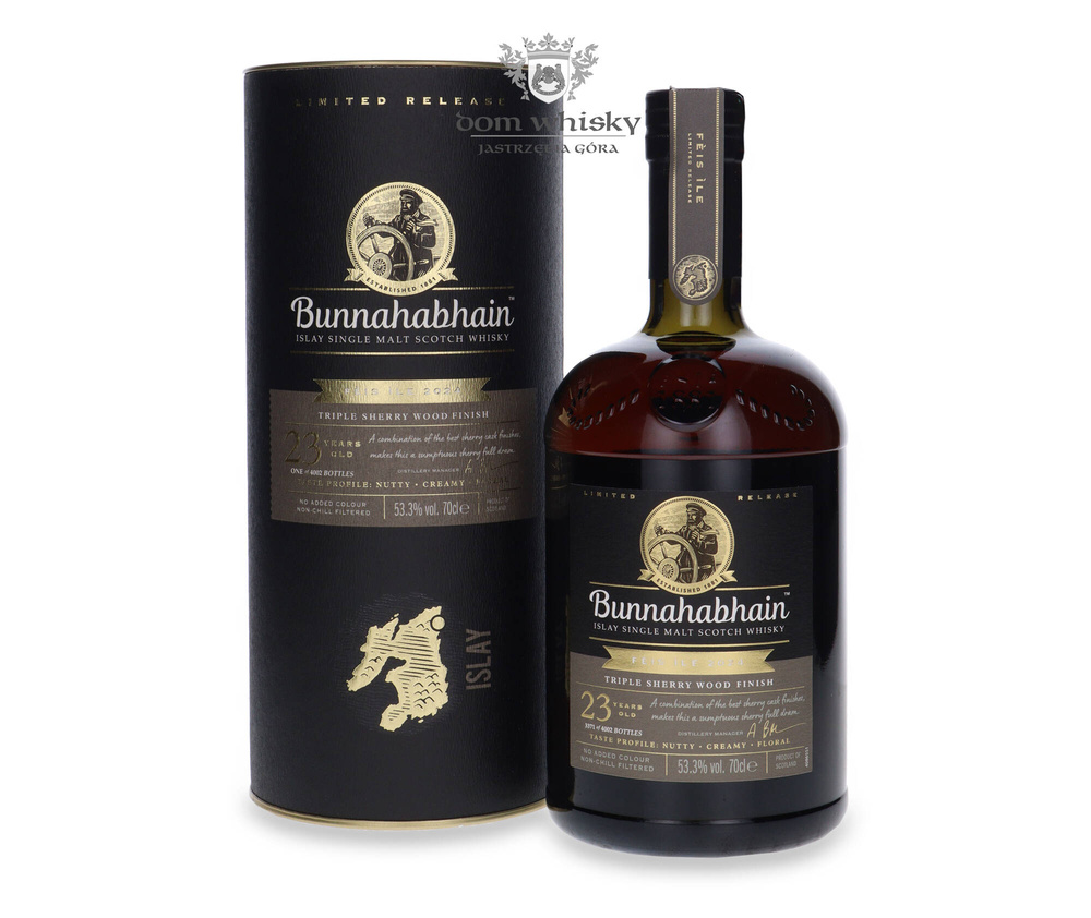 Bunnahabhain 23 Year Old Triple Sherry Wood Finish (Fèis Ìle 2024) / 53.3% / 0.7l