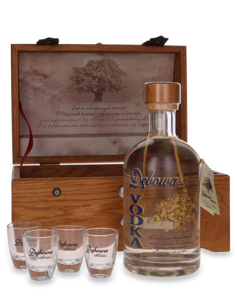 Wódka Dębowa Polska + kuferek / 40% / 0,7l