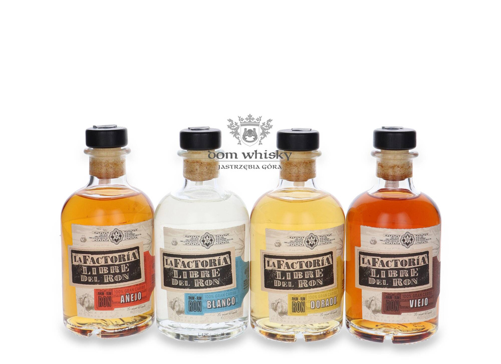 La Factoria Libre Del Ron Set 4x 0.2l