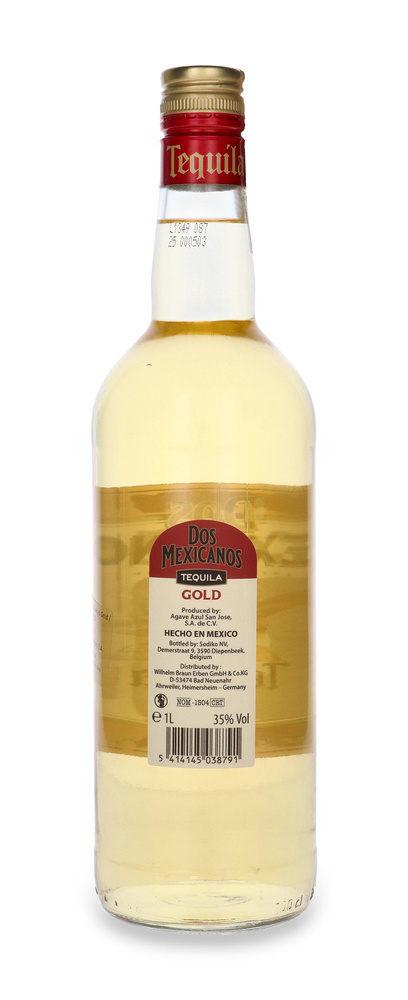 Tequila Dos Mexicanos Gold / 35% / 1,0l