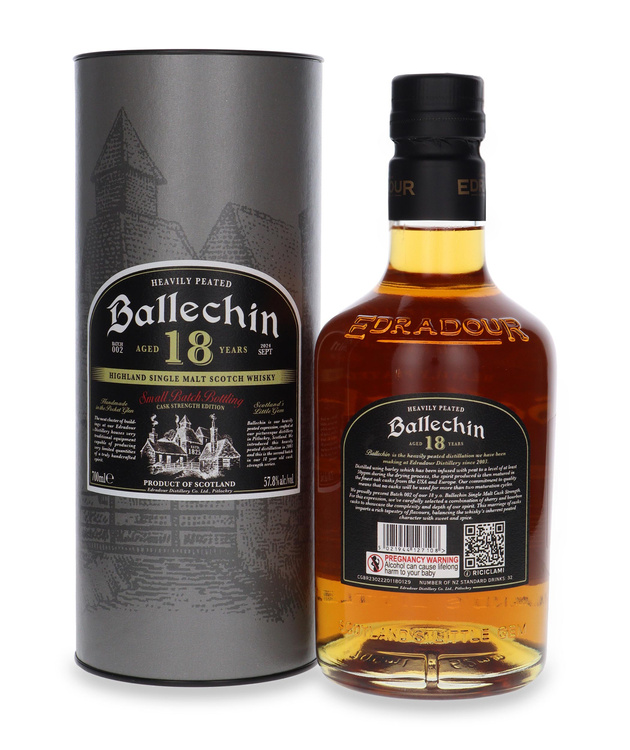 Edradour Ballechin 18-letni (2024 Release) Batch # 002 / 57,8% / 0,7l		