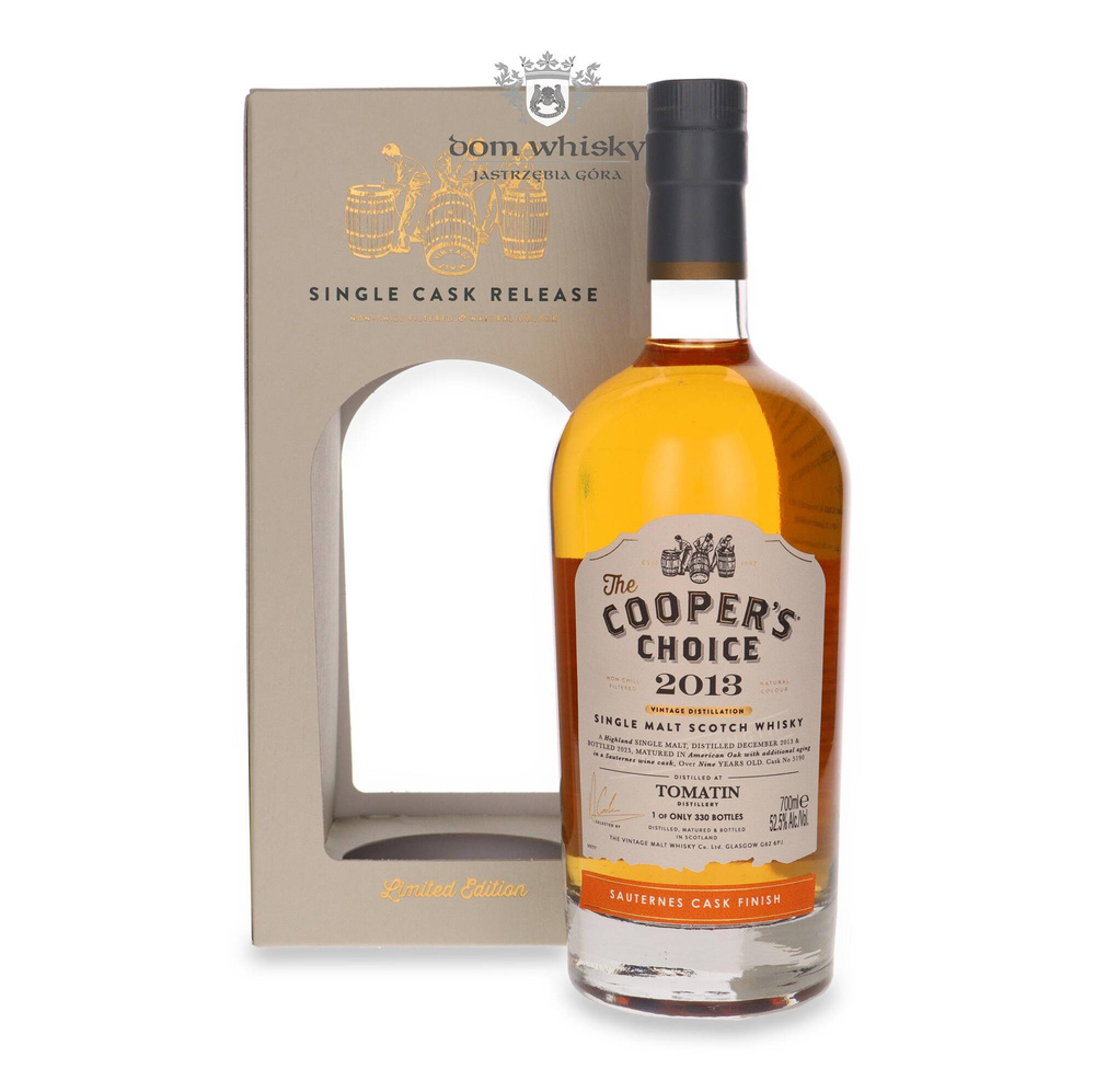 Tomatin 9-year (D.2013, B.2023) Sauternes Cask Finish, The Cooper's Choice / 52.5% / 0.7l