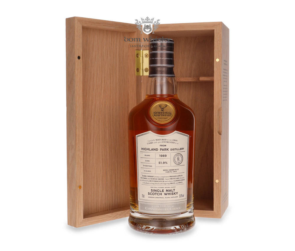 Highland Park 32-year-old (D.1989, B.2021) Gordon &amp; MacPhail, Connoisseurs Choice / 51.9% / 0.7l