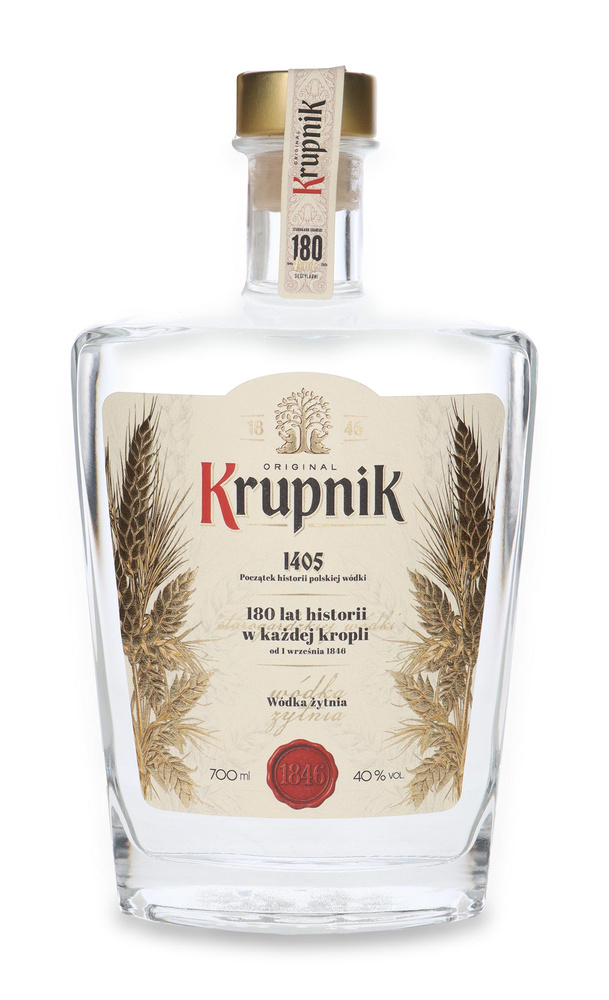 Wódka Krupnik Żytnia 180lecie Destylarni / 40% / 0,7l