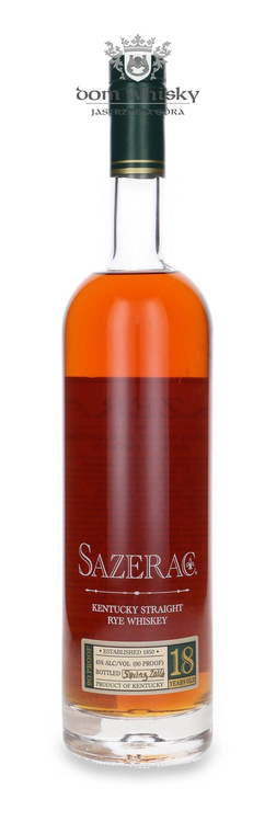 Sazerac Straight Rye 18-letni, Spring 2016 Release / 45%/ 0,75l