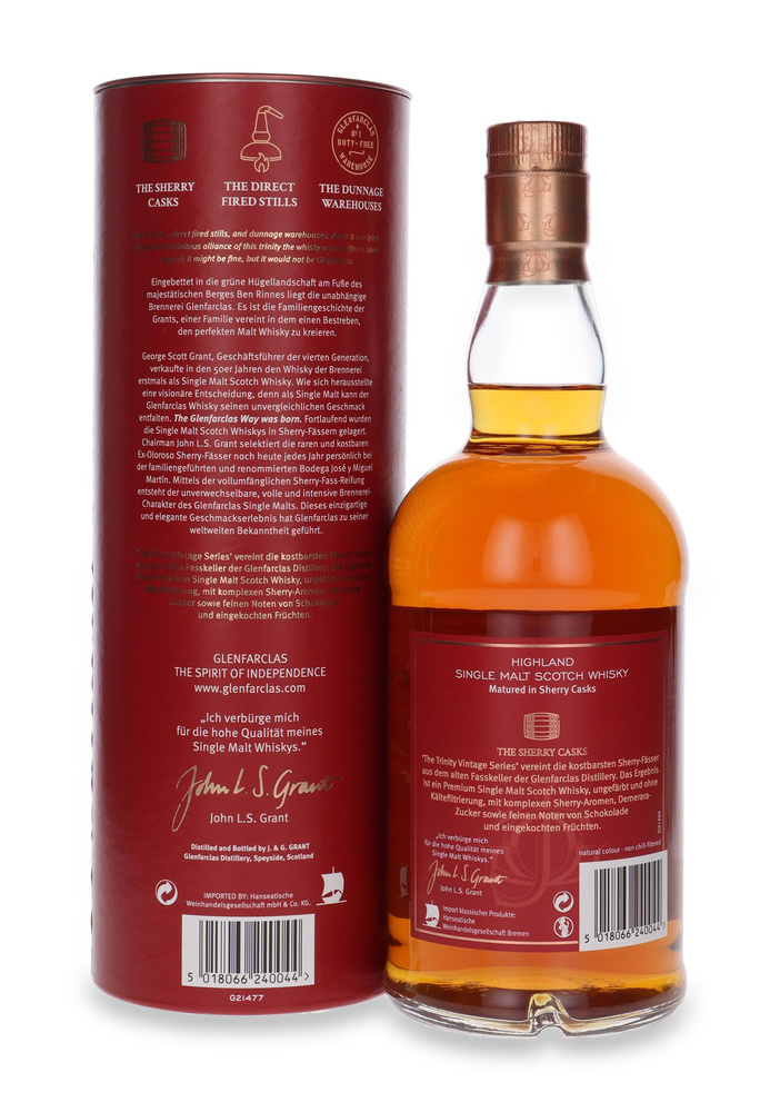 Glenfarclas The Trinity Vintage Series 2012 Sherry Cask / 46%/ 0,7l