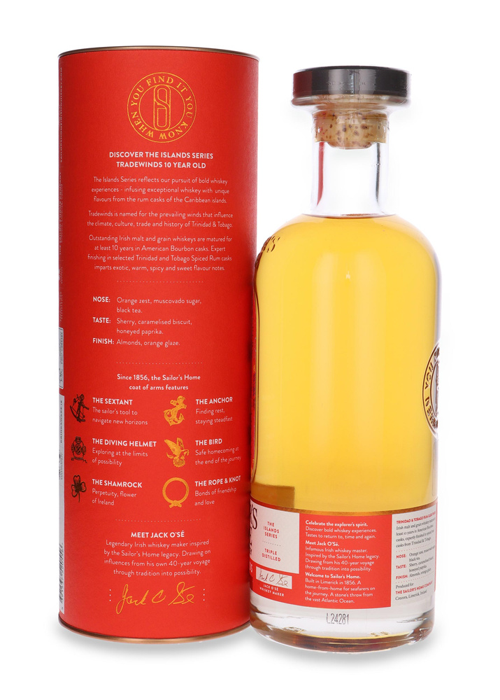 Sailor's Home 10-letni Tradewinds Rum Cask / 43%/ 0,7l