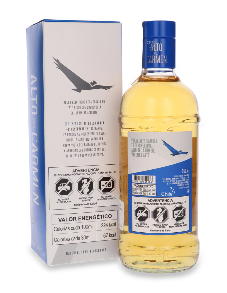 Pisco Alto del Carmen Reservado (Chile) / 40% / 0,75l