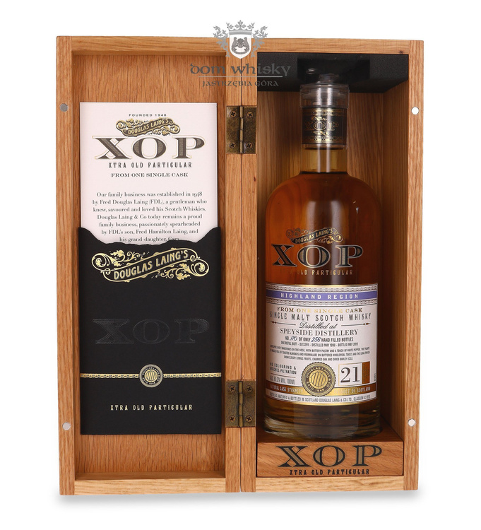 Speyside Distillery 21-letni (D.1998, B.2019) Douglas Laing’s XOP/ 61,3% / 0,7l			