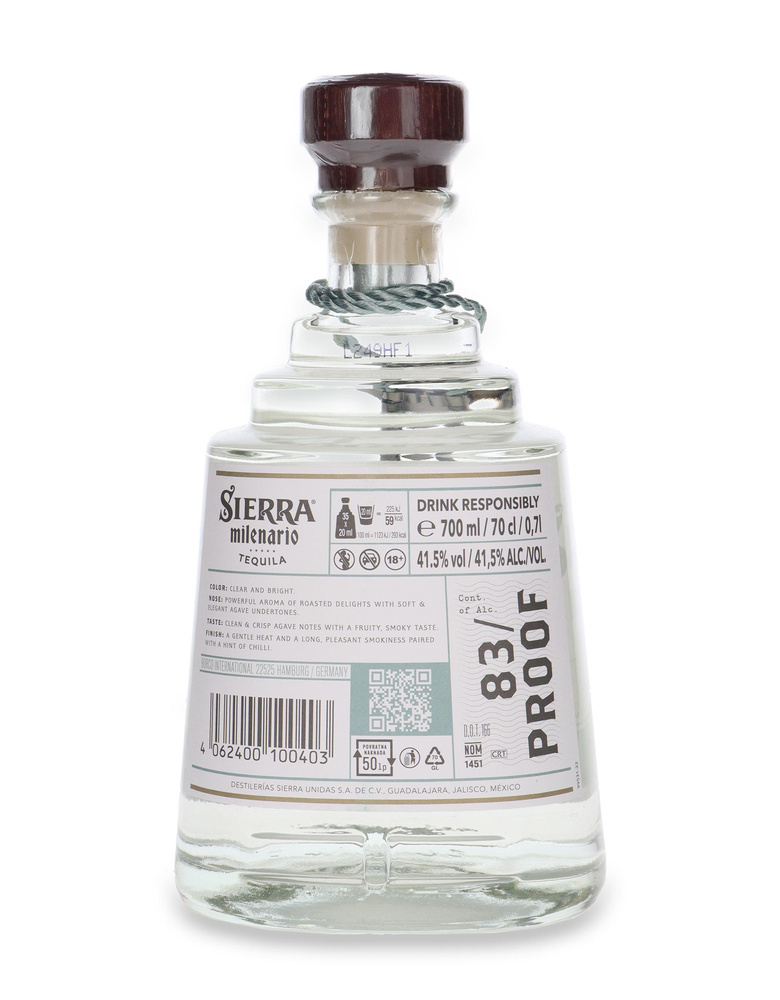 Sierra Milenario Fumado Blanco 100% Agave / 41,5% / 0,7l