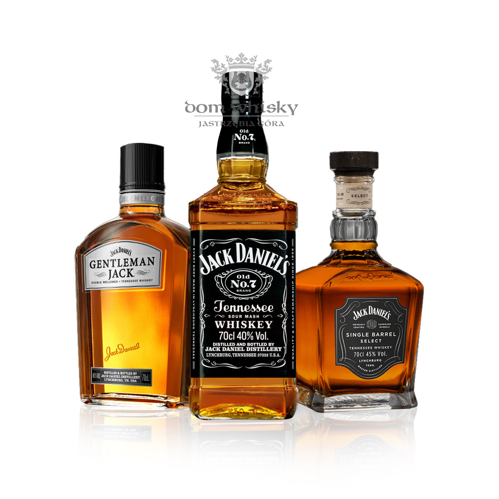 Jack Daniel's Family of Brand's 3 x 0.7l: 40%, / 40%, / 45%