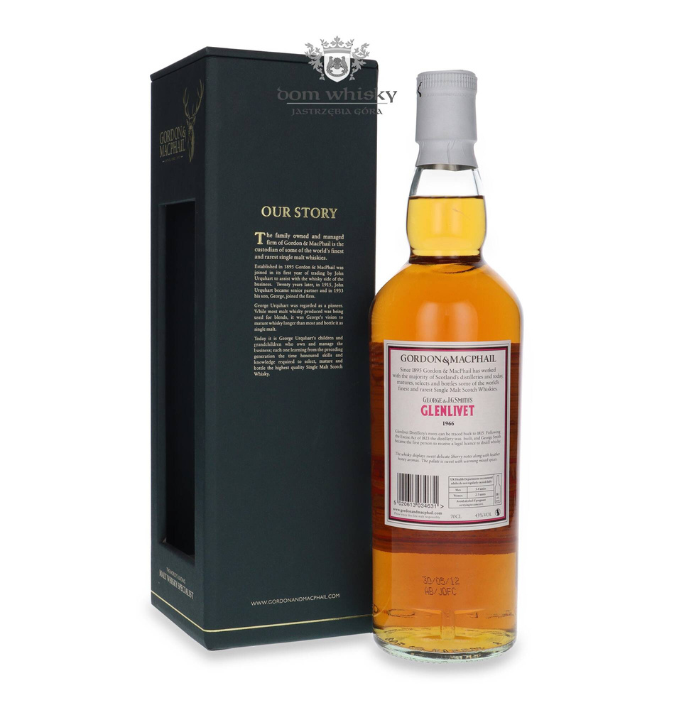 Glenlivet 1966 (Bottled 2012) Gordon &amp; MacPhail (The Smith's Glenlivet) / 43% / 0.7l